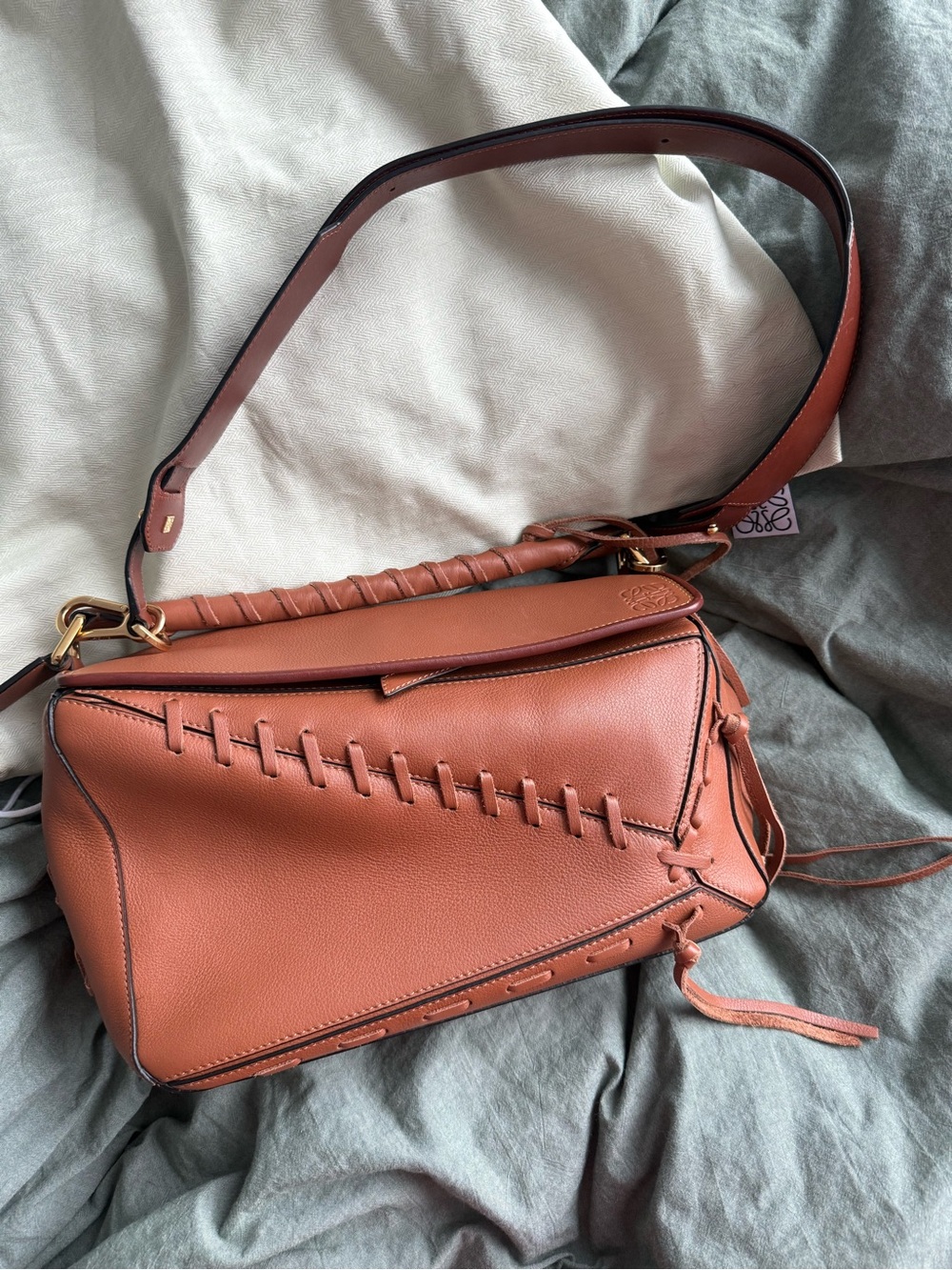 Loewe Tan Limited Edition Small Puzzle Shoulder Bag